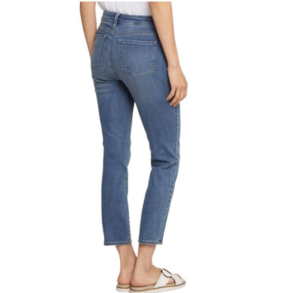 NYDJ Alina Ankle High Rise Denim Skinny Leg Jeans Blue 10 - Picture 2 of 9